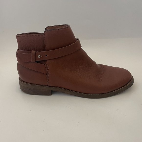 Madewell Women's Brown Leather DARRIN Ankle Boot - Size 10 - Picture 3 of 7